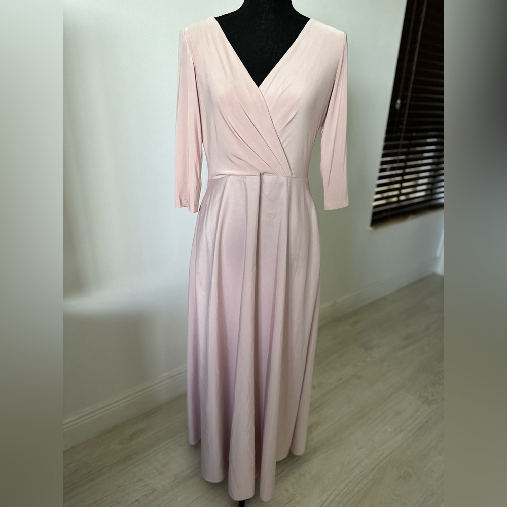 ALFRED SUNG Pink Embellished Sheath Dress